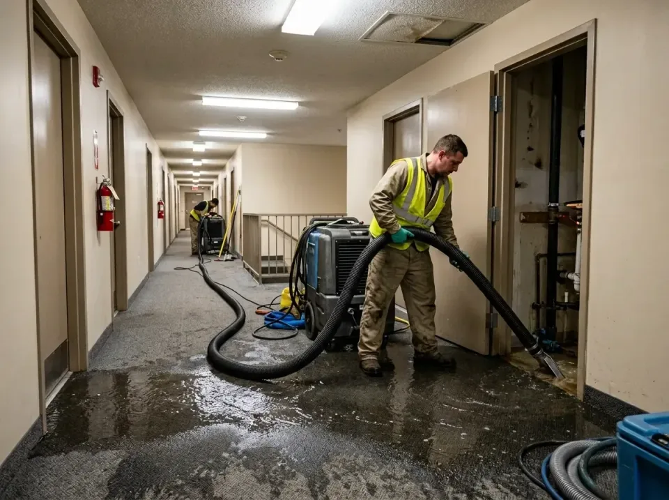 multi-unit-apartment-hallway-f-005 — frequently asked questions, Emergency Burst Pipe Water Extraction & Removal in O'Fallon…